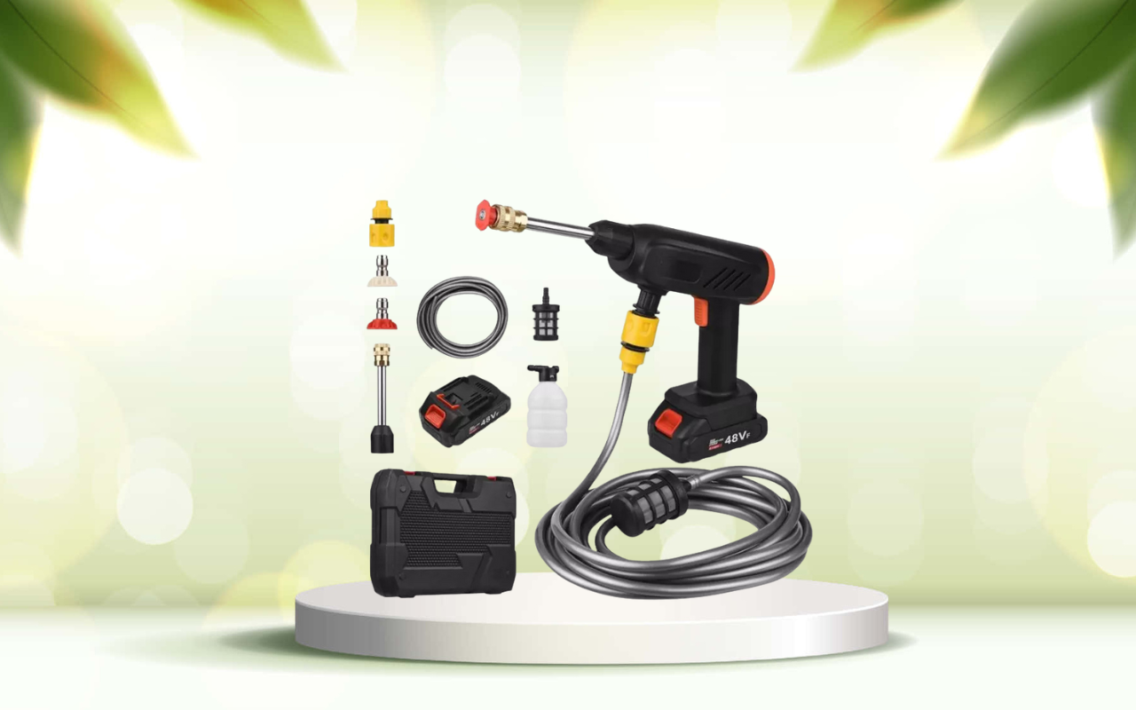 Scopri la pistola idropulitrice portatile per pulizie profonde ovunque senza limiti